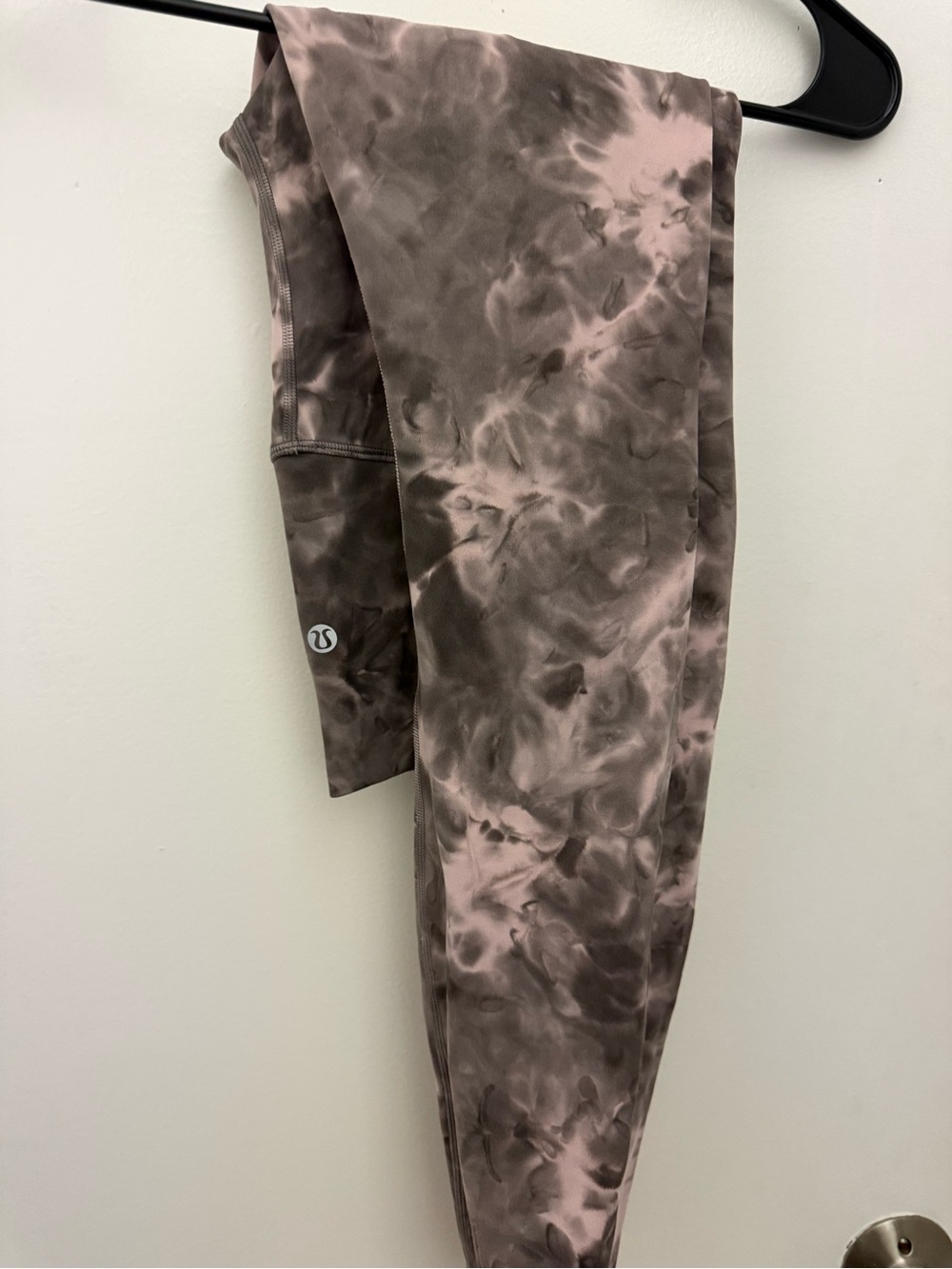 Lululemon Tie-Dye Pink and Gray Leggings